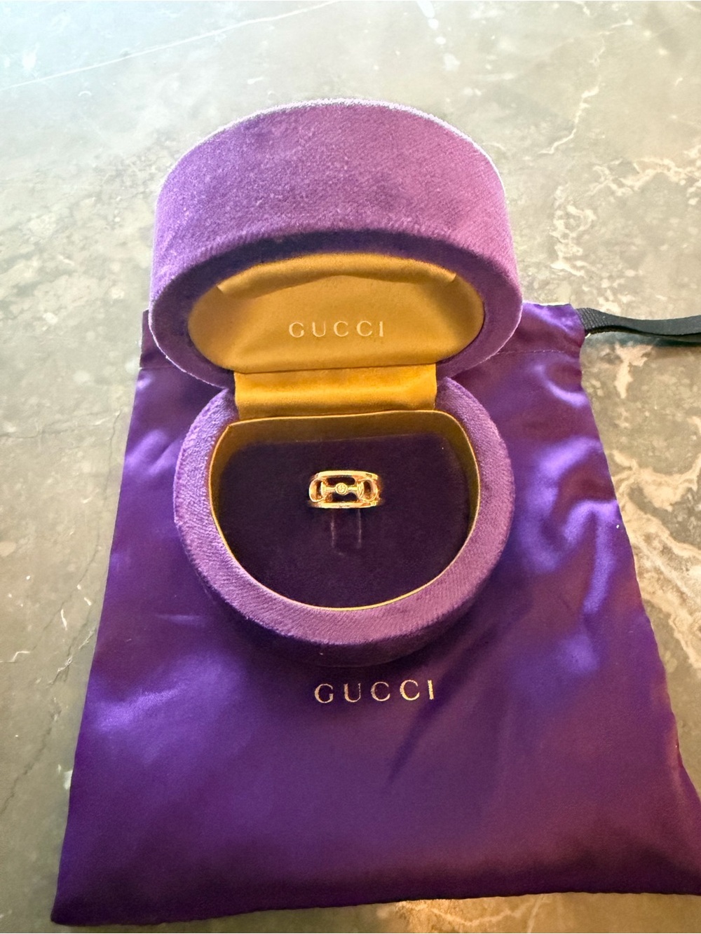 Gucci Horsebit ring in 18K gold